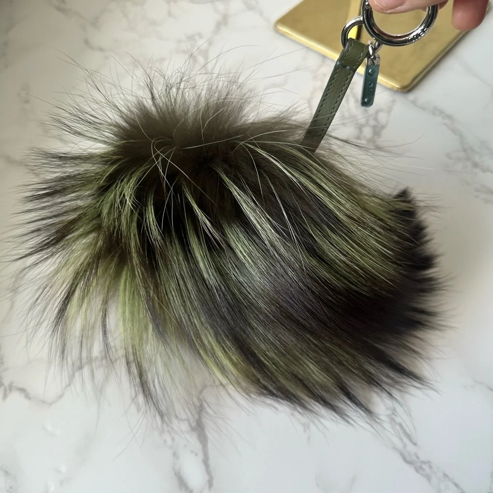 Rare Authentic FENDI Fur Bag Charm - Picture 7 of 8